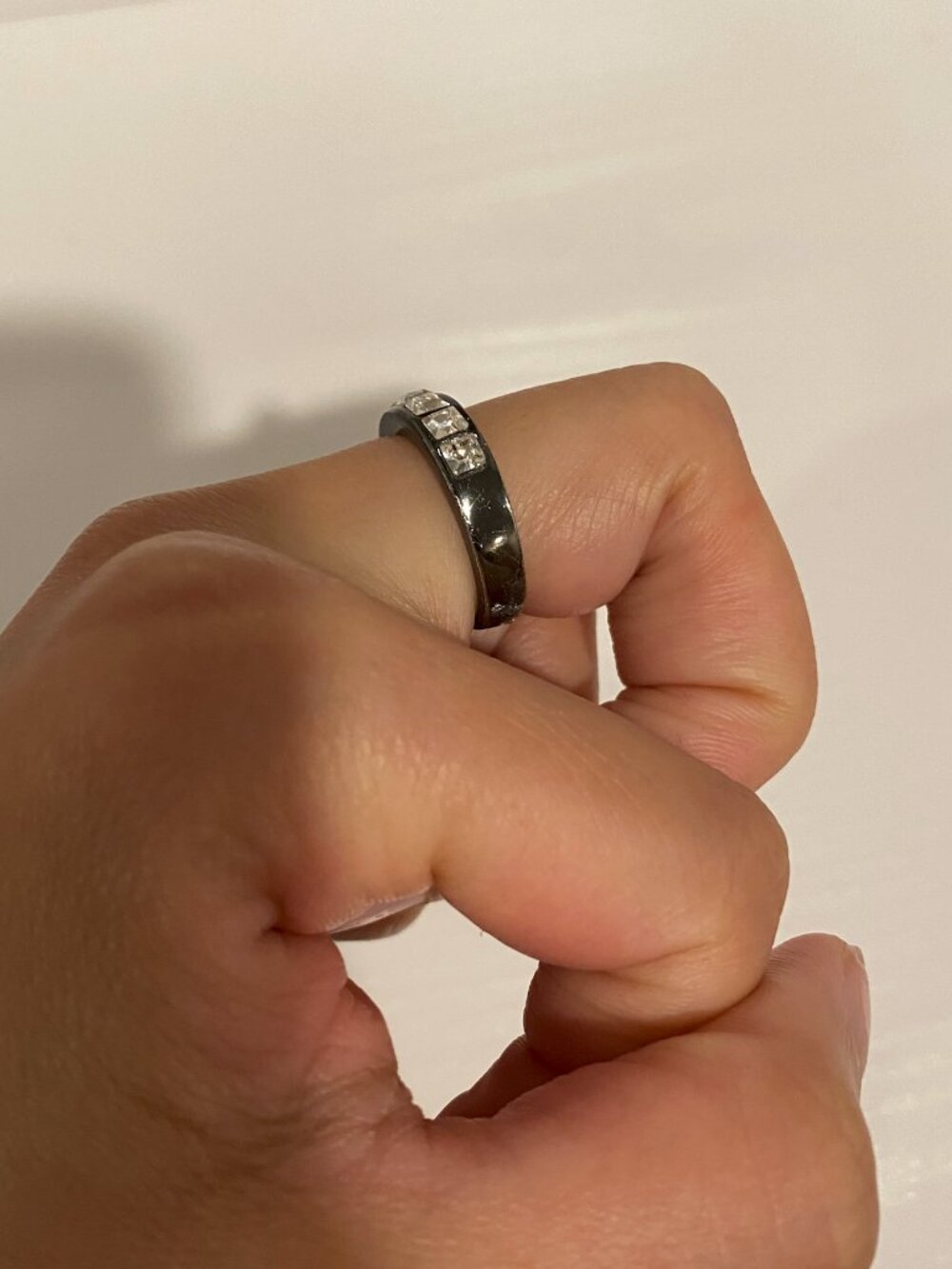 Express Rhinestone Band Ring - Picture 2 of 3